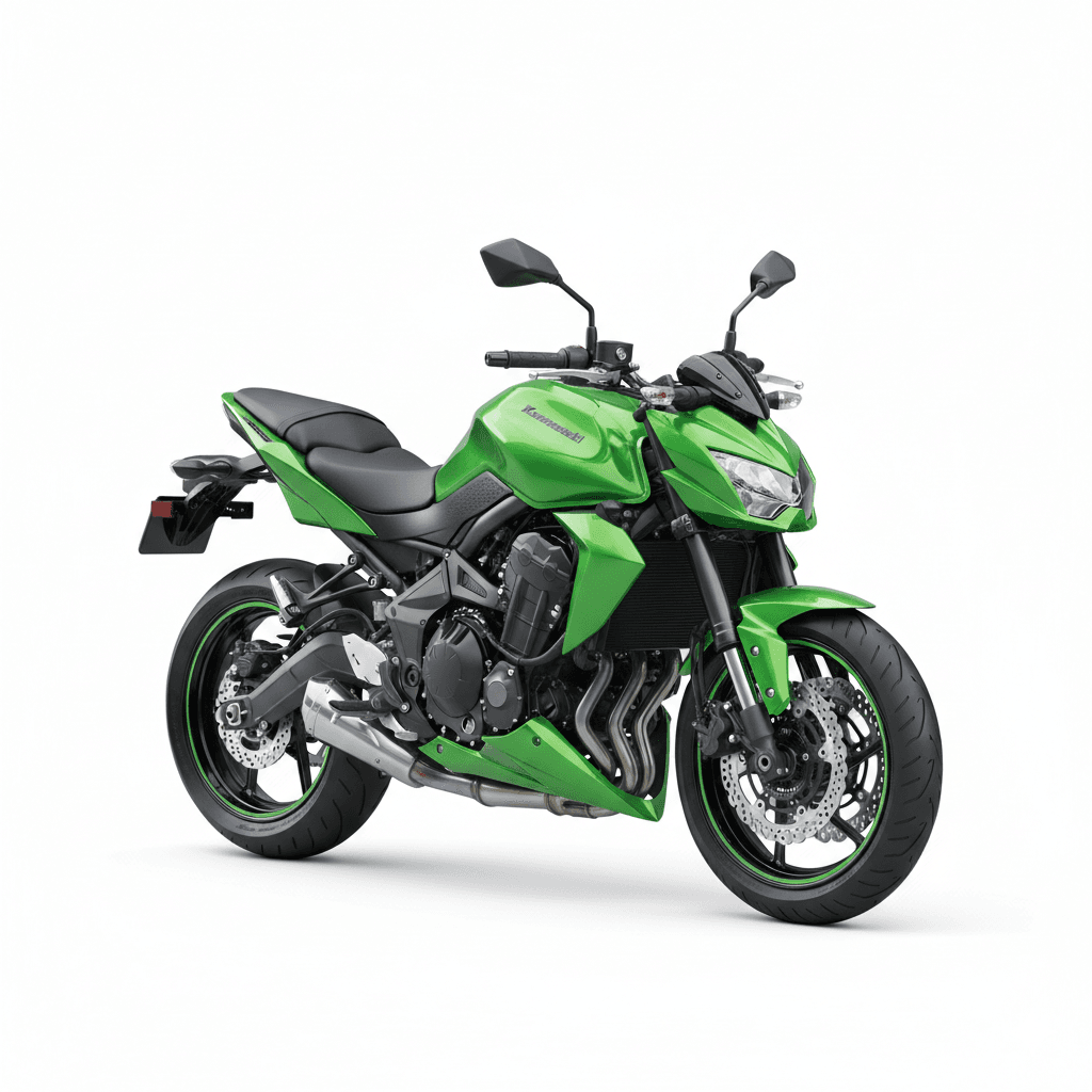 Kawasaki Z750 Street Fighter Motorcycle 3d model