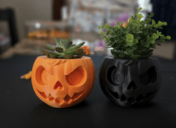 Pumpkin Head Planter 3d model