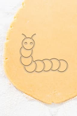 Caterpillar Cookie Cutter, Biscuit Cutter 3d model