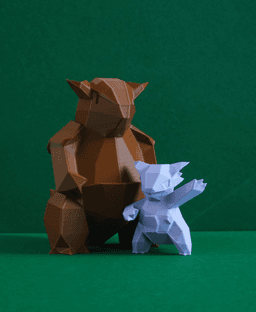 Mega Kangaskhan Low Poly Pokemon 3d model