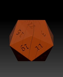 D20 Spiral Twist Fidget 3d model