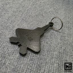 F-22 Raptor Keychain Silhouette 3d model