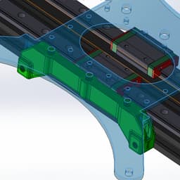 Sidewinder X2 Y axis MGN12H Linear Rail Install Kit 3d model