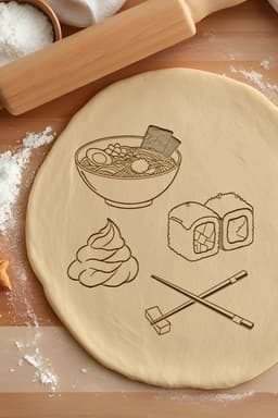 Sushi Set Cookie Cutter, Biscuit Cutter 3d model