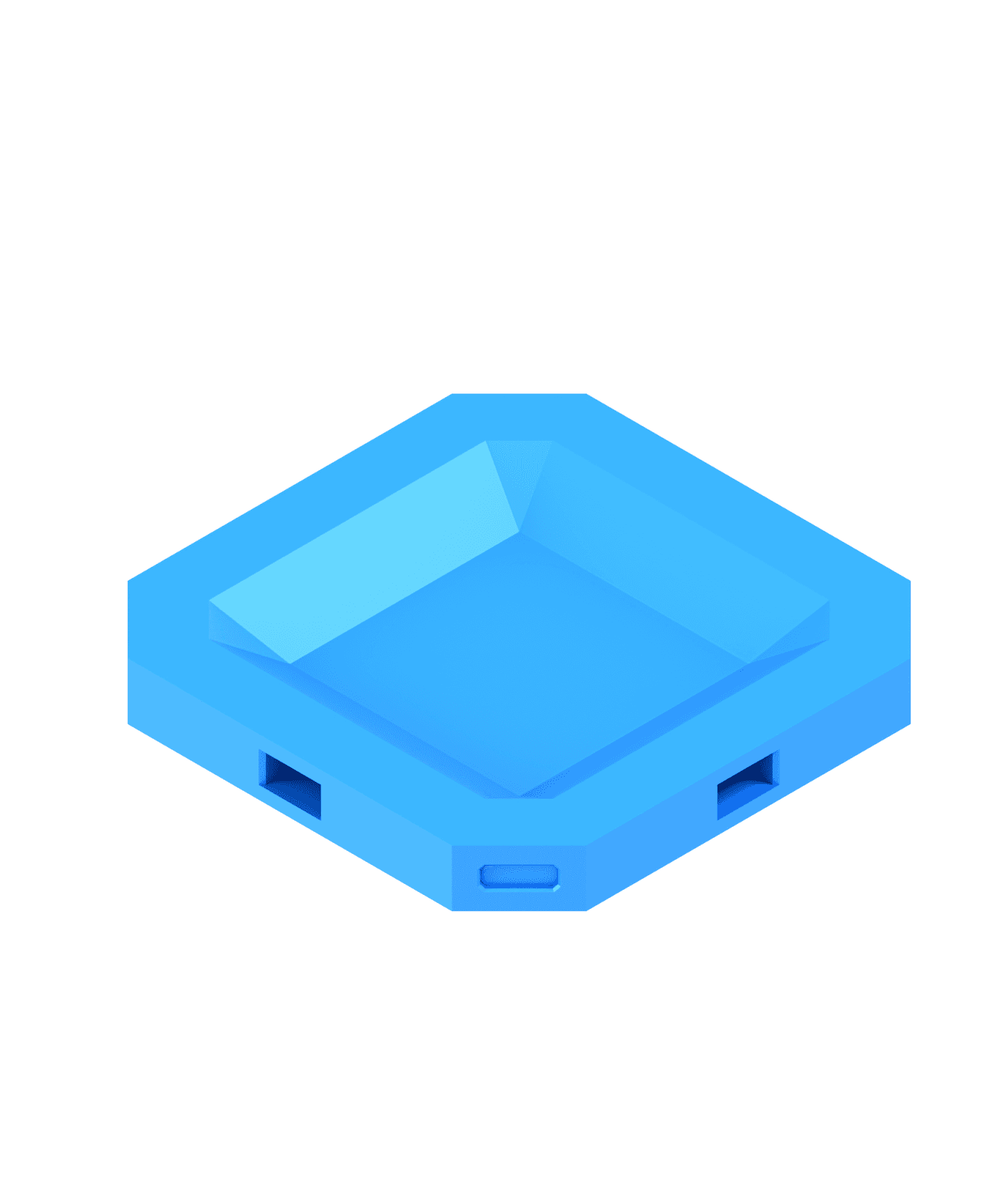 2x2 MU - Thin Plain - MultiBoard Plate 3d model