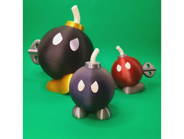 Paper Bob-omb container 3d model