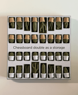 Chessactus, chess set. 3d model