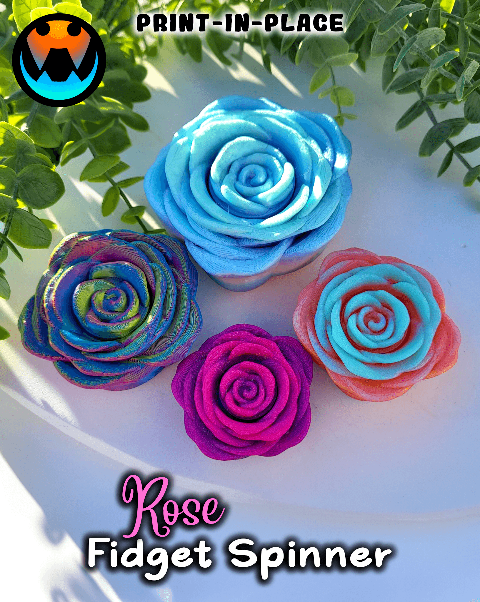 Rose Spinner Fidget 3d model