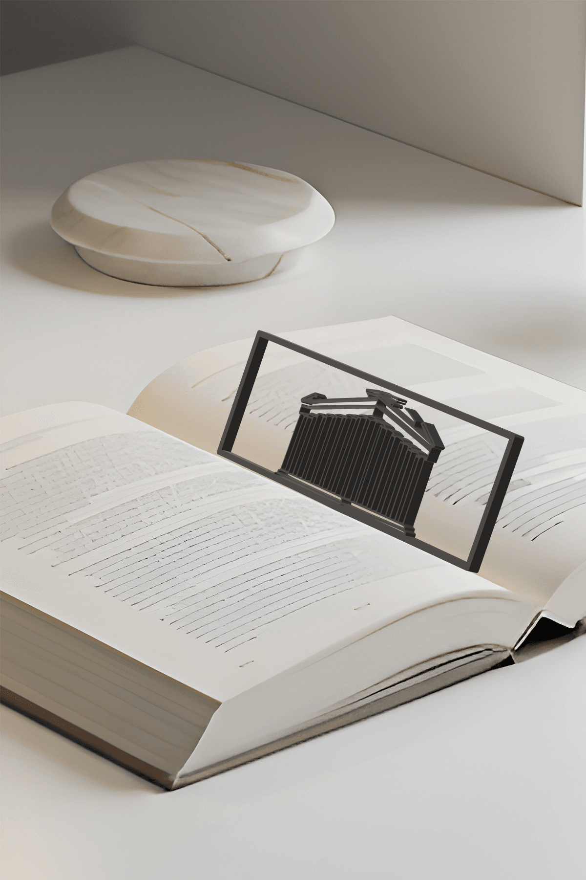 Penguin Bookmark, Creativity Bookmark, Gift Idea 3d model