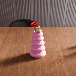Stacked Torus Tiered Decorative Vase 3d model
