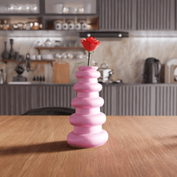 Stacked Torus Tiered Decorative Vase 3d model