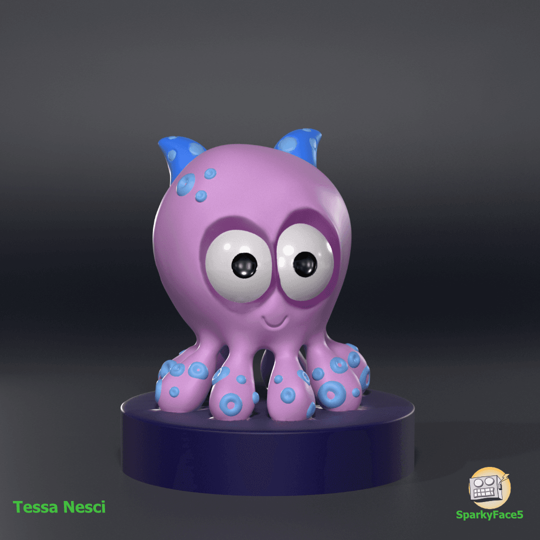 Cute Octopus 3d model