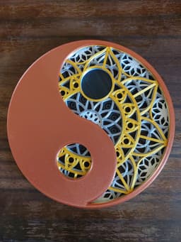5 Layer Mandala Yin Yang 3d model