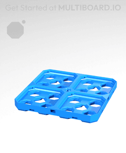 2x2 CU - Multibin Base Plate 3d model