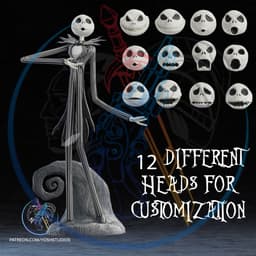 Life Size Pumpkin King 3D Printer STL File 3d model