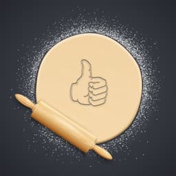 Thumb Cookie Cutter, Biscuit Cutter 3d model