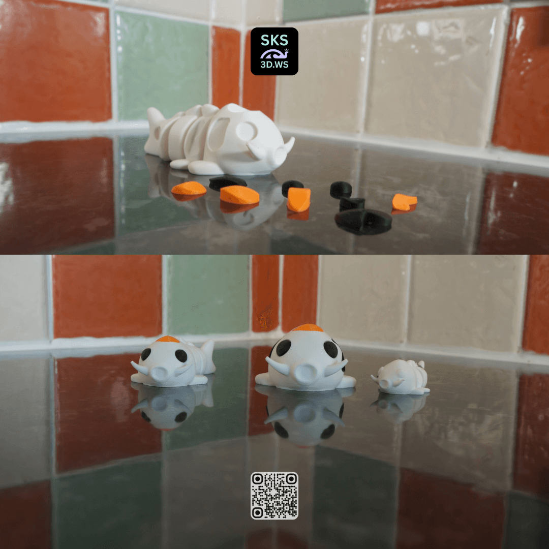 Strong Articulated Koi Fidget (Patches & Tancho Edition) 3d model
