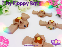 Floppy Bat + Pancake Bat Flexi 3d model