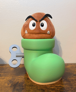 Wind Up Boot (Goomba Shoe from Super Mario) 3d model