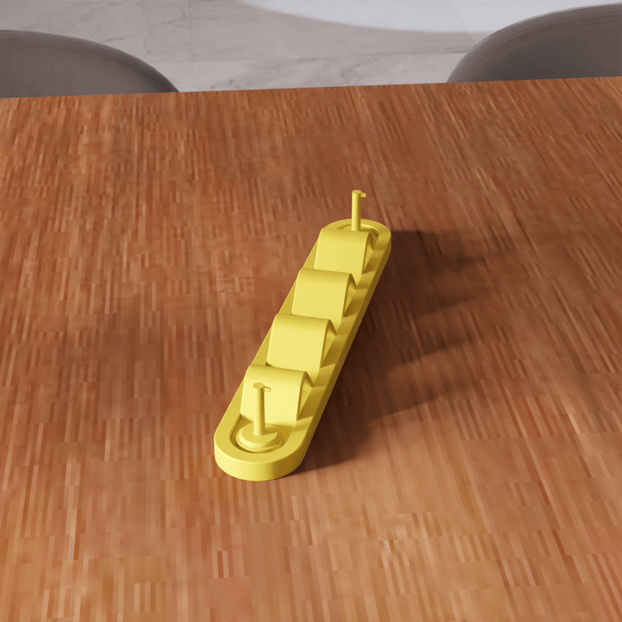 Modular Wall-Mounted Sunglasses and Key Organizer Rack 3d model