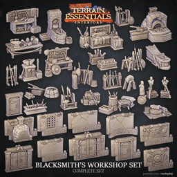 Blacksmith's Workshop Set (Pre-Supported) 3d model