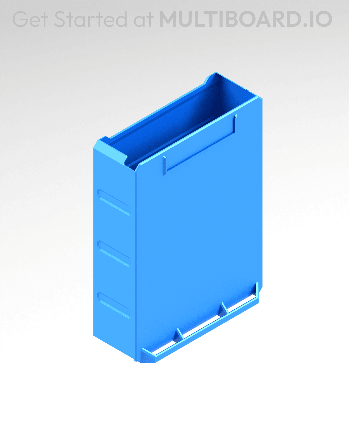 3x4x1 LU - Labelled - Magnetic - Simple Multibin Drawer 3d model
