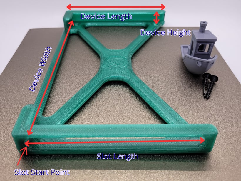 Wall Mount Tablet Holder 3d model