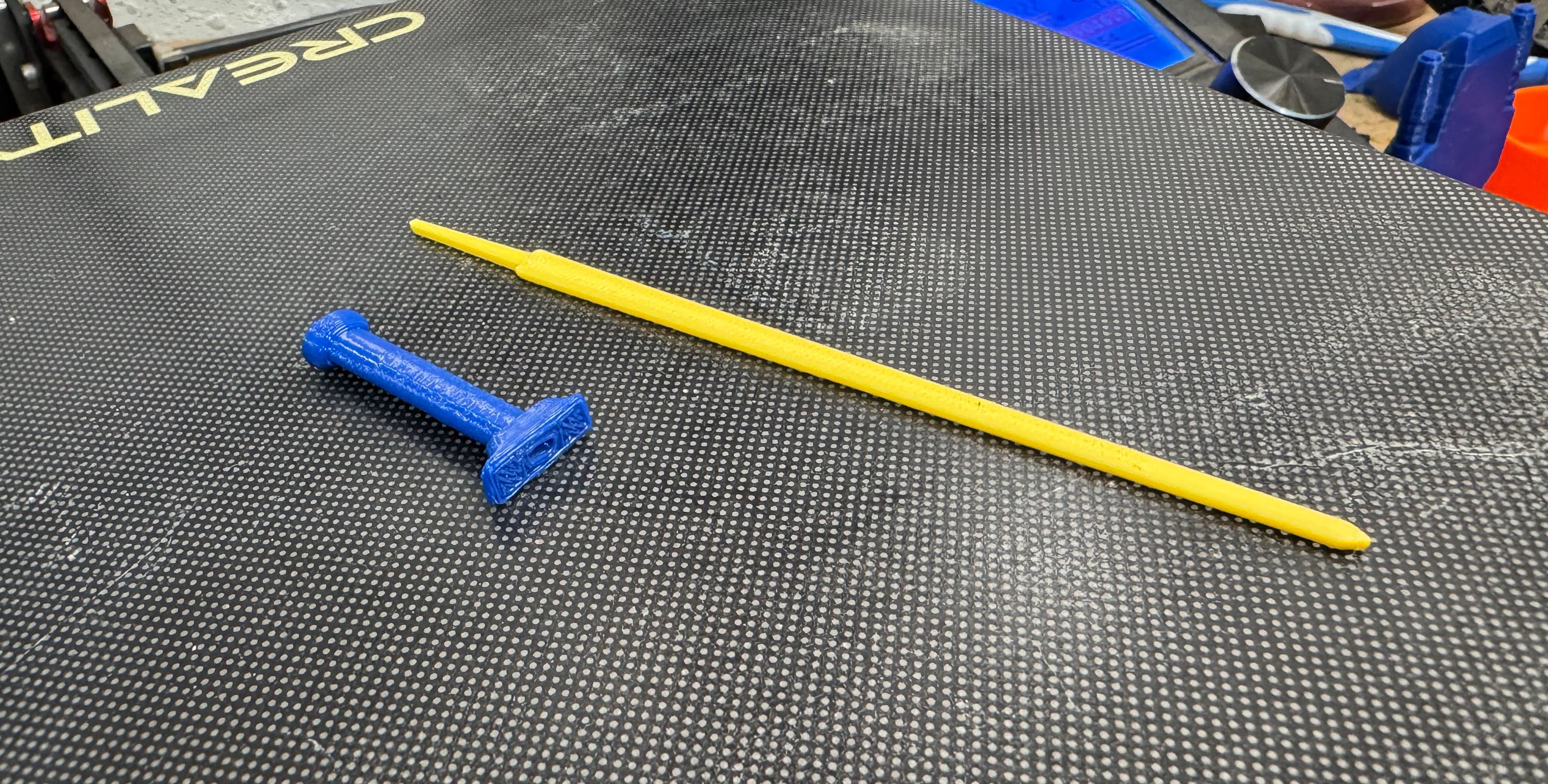 Squirrel Sized Sword Bookmark 3d model