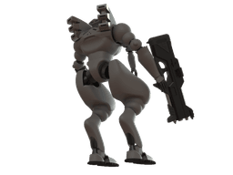 MSDF Type 303 Armoured Suit 3d model