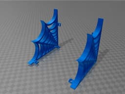 spiderweb bookshelf - mobilephone shelf 3d model