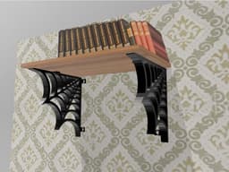 spiderweb bookshelf - mobilephone shelf 3d model