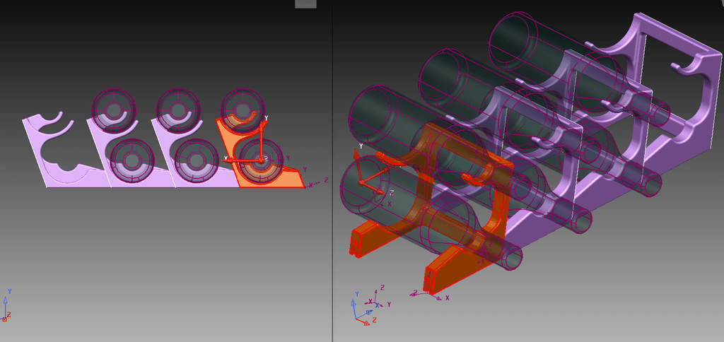 Modular bottle rack 3d model