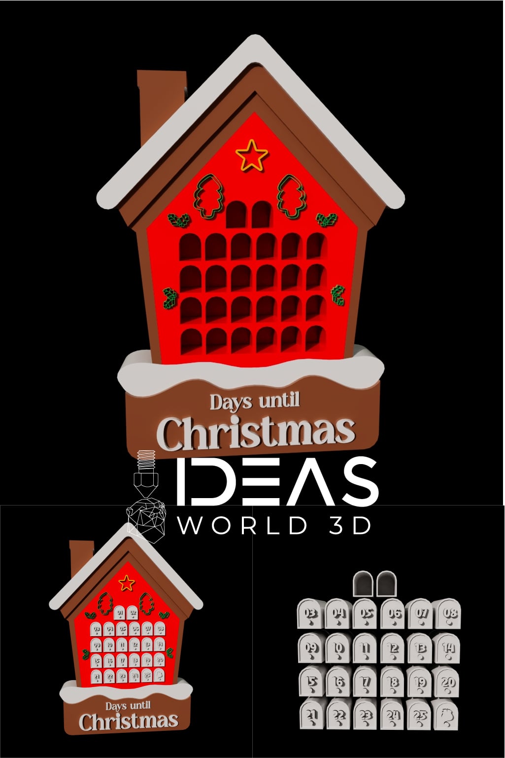 Christmas calendar 3d model