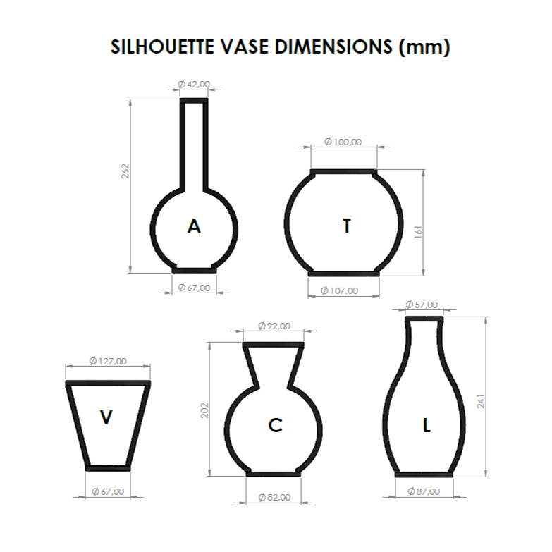CONTOUR VASE FOR HOME - SHAPE L 3d model