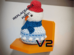 "Ami-Perch" – Damage-Free Display for Amigurumi 3d model