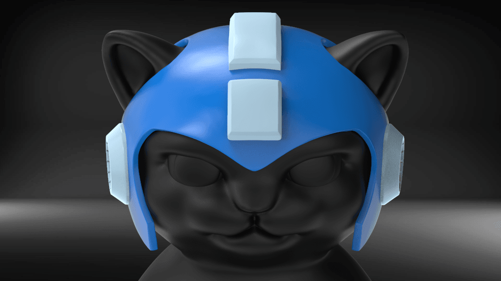 Cat Helmet 01 3d model