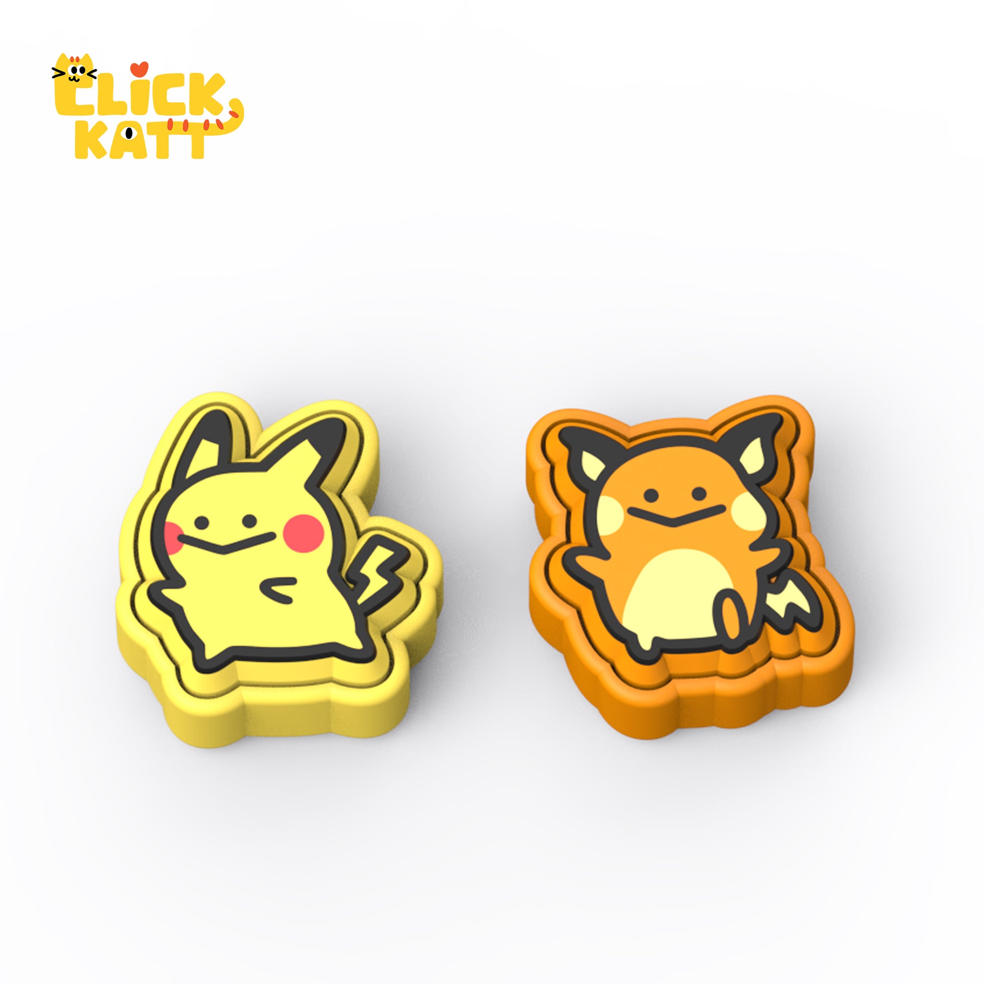 Monster 025-026 - Clicker Fidget Toy Keychain 3d model