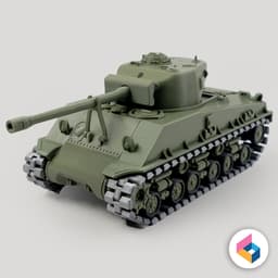 M4A3E8 Sherman - Fury 3d model