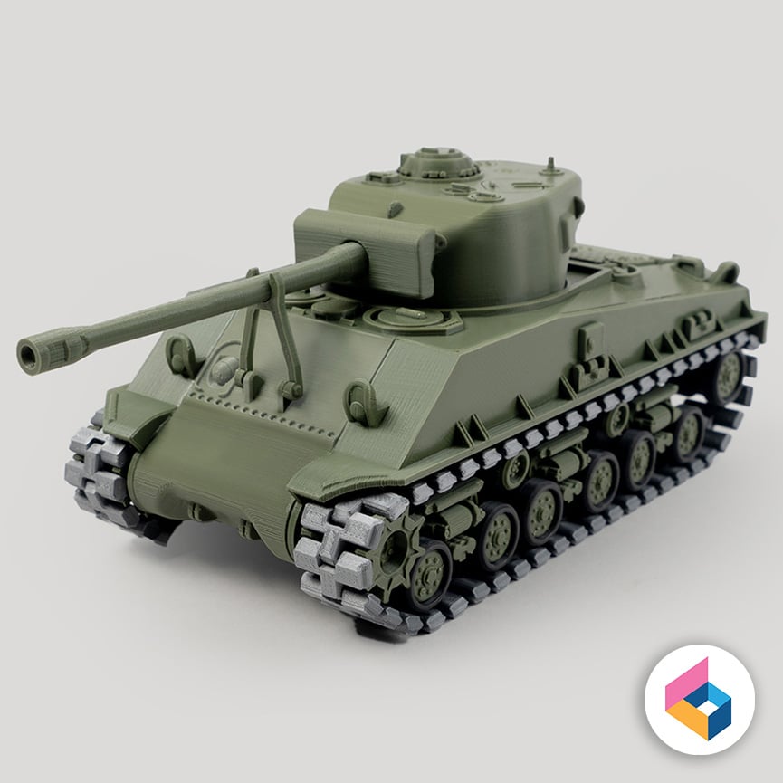 M4A3E8 Sherman - Fury 3d model