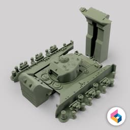 M4A3E8 Sherman - Fury 3d model