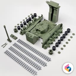 M4A3E8 Sherman - Fury 3d model