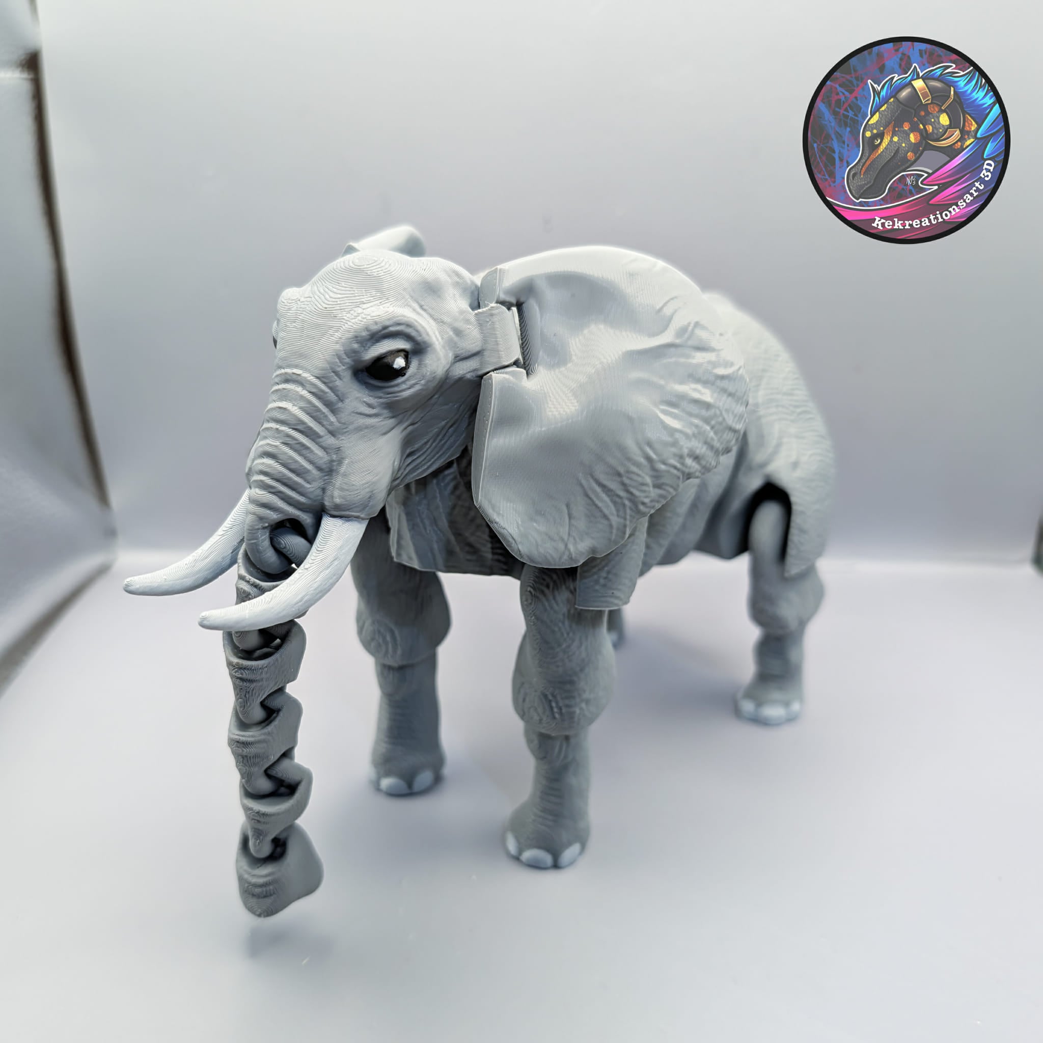 flexi elephant 3d model