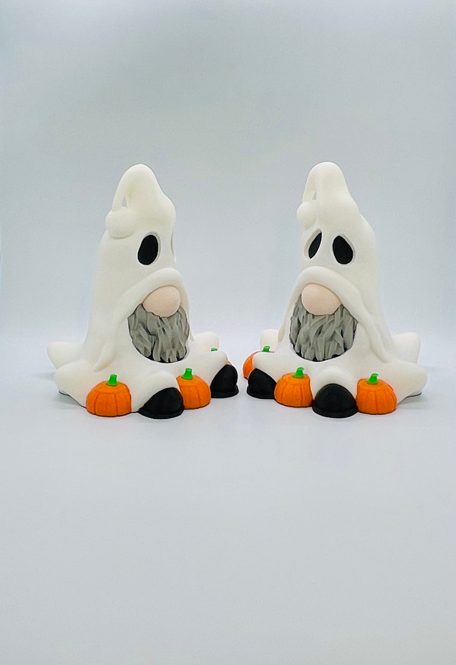 Ghost Gnome with Pumpkins 3d model