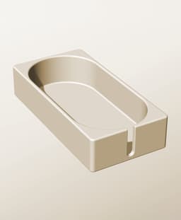 CX96-45-SS Stacking slotted module bin for modern home decor 3d model