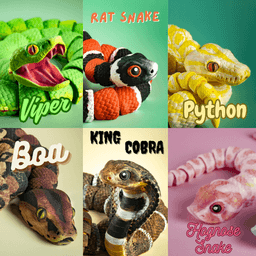 Articulater Modular Snake 3d model