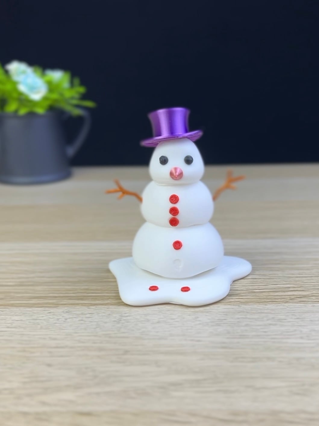 Melting snowman 3d model