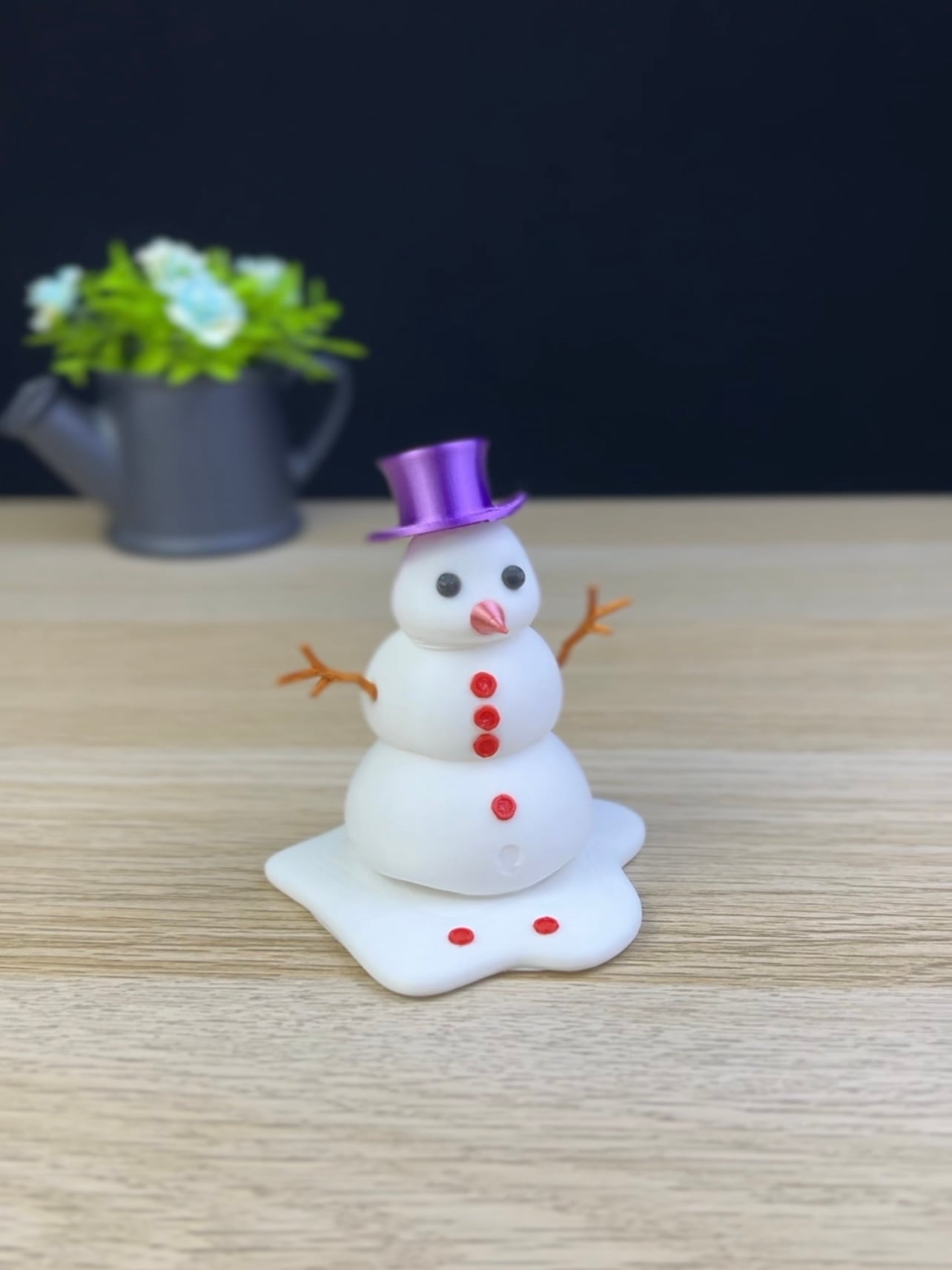 Melting snowman 3d model