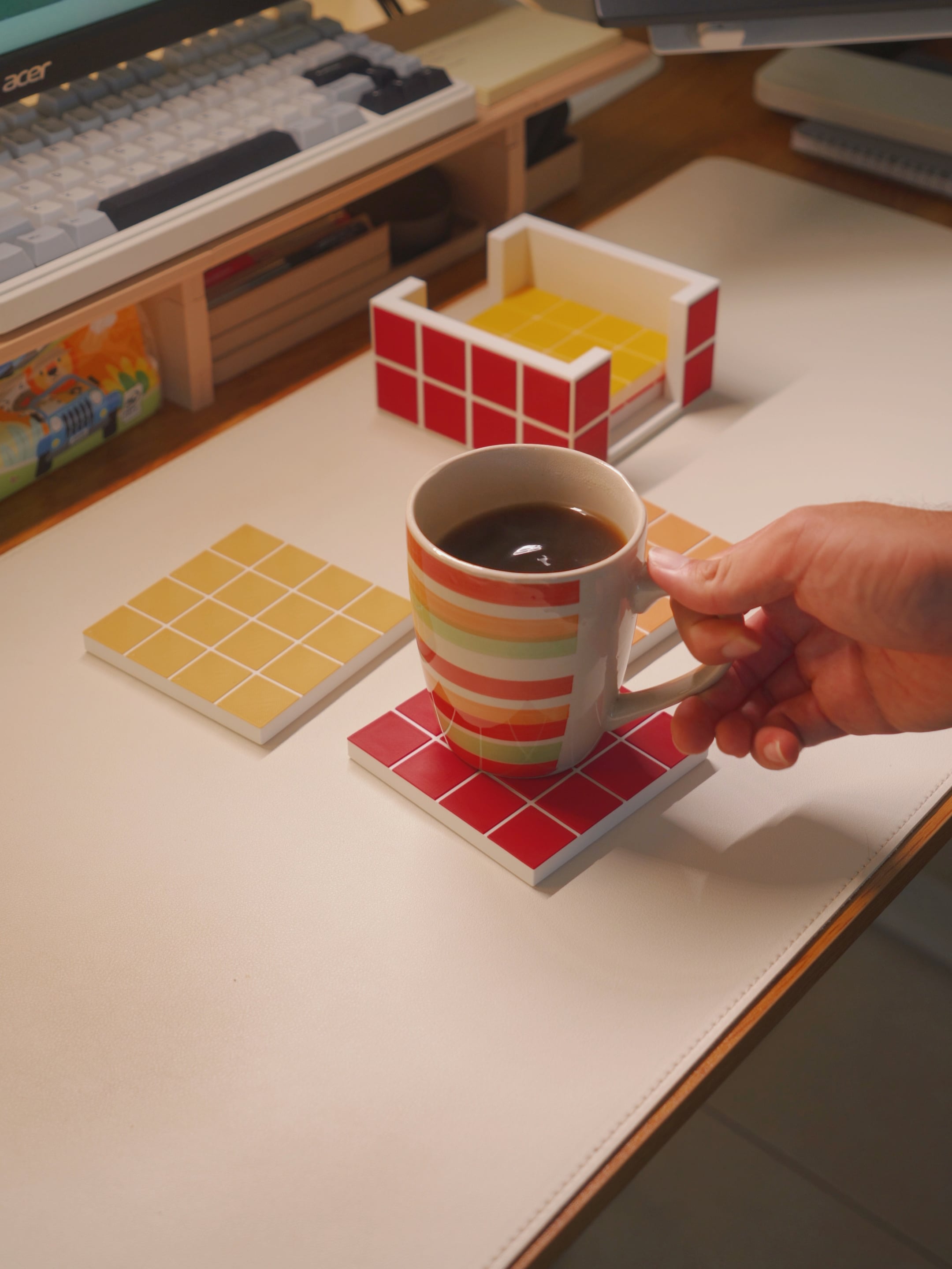 Tile Coaster 3d model