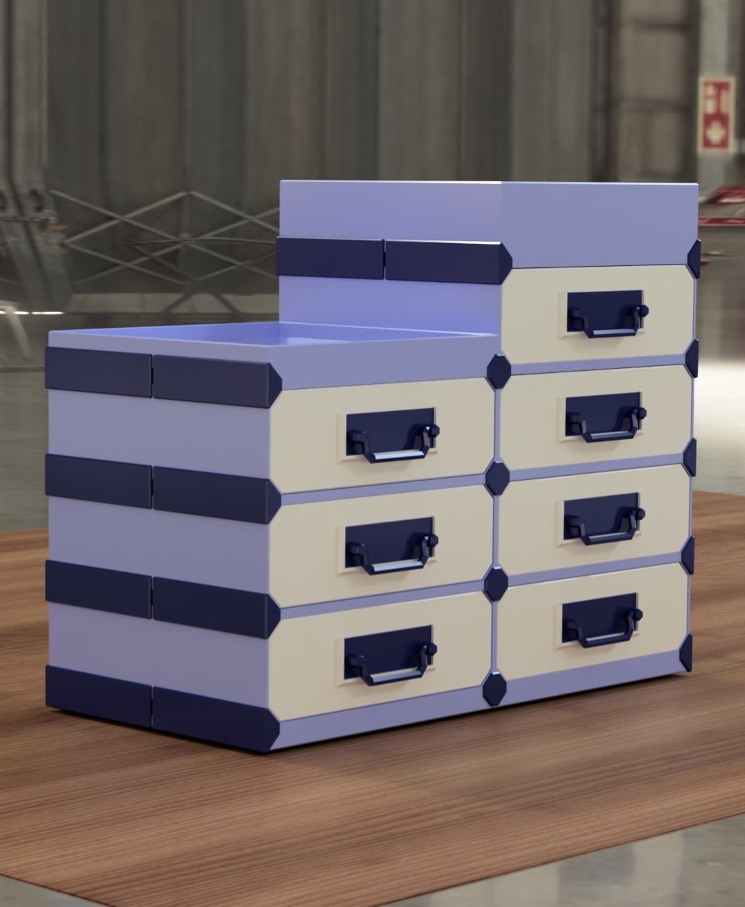 MDO - Modular Desk & Wall Drawer Organizer 3d model