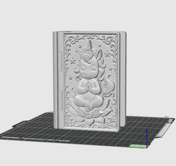 Baby Unicorn - Book Box 3d model
